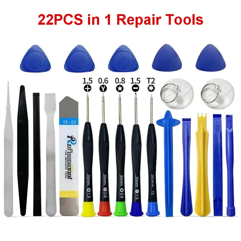 Electronics Repair Book - 22-delige precisie telefoonreparatieset schroevendraaierset multifunctionele demontagegereedschappen