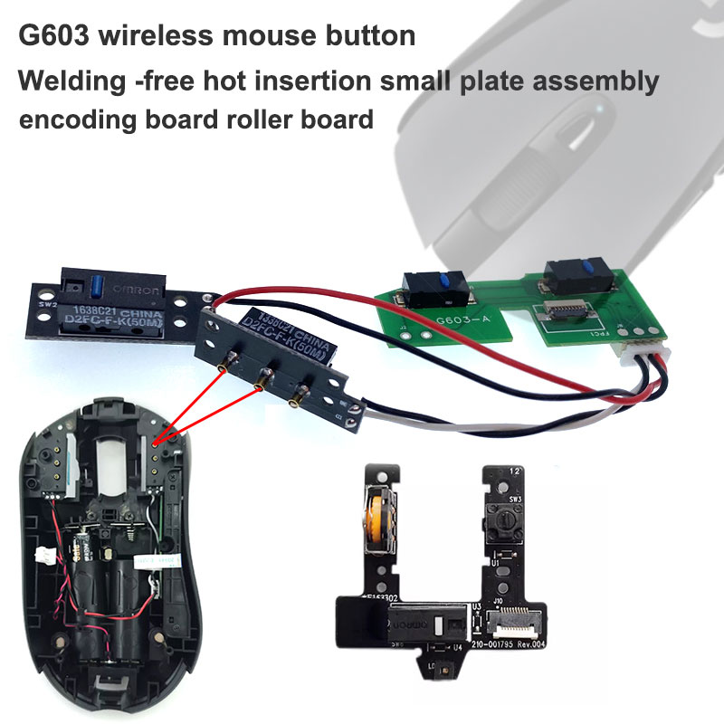 Electronics Repair Book - Soldeervrije hot-swappable button board/rollercodering board compatibel