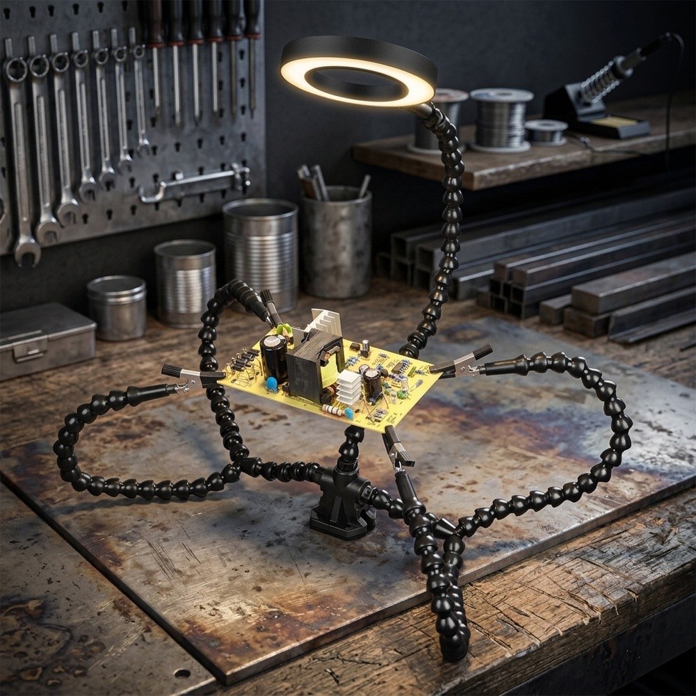 Electronics Repair Degree - Flexibele soldeerhulp met 360 graden draaibare
