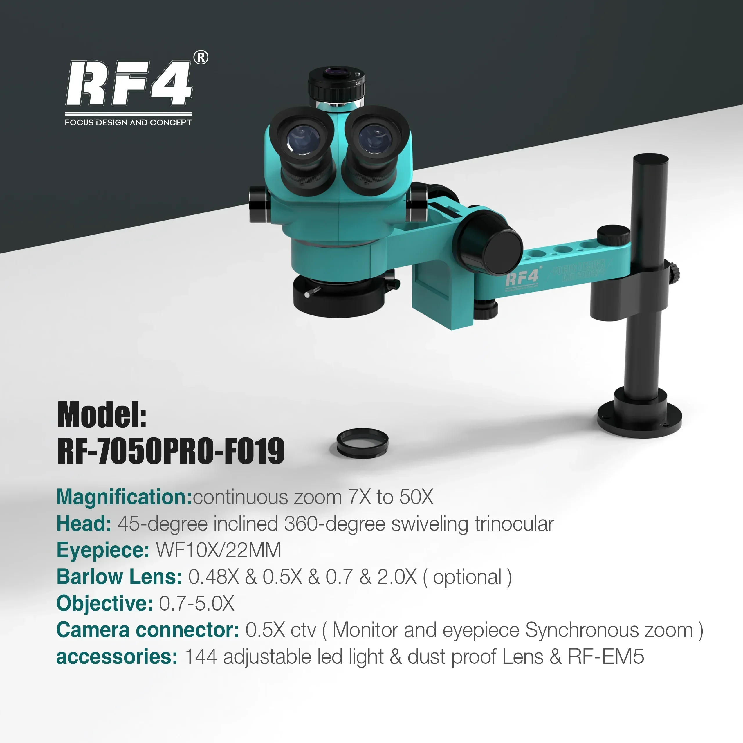 2025/RF4 Microscoop RF-7050pro - Electronics Repair Degree recensie en prijs