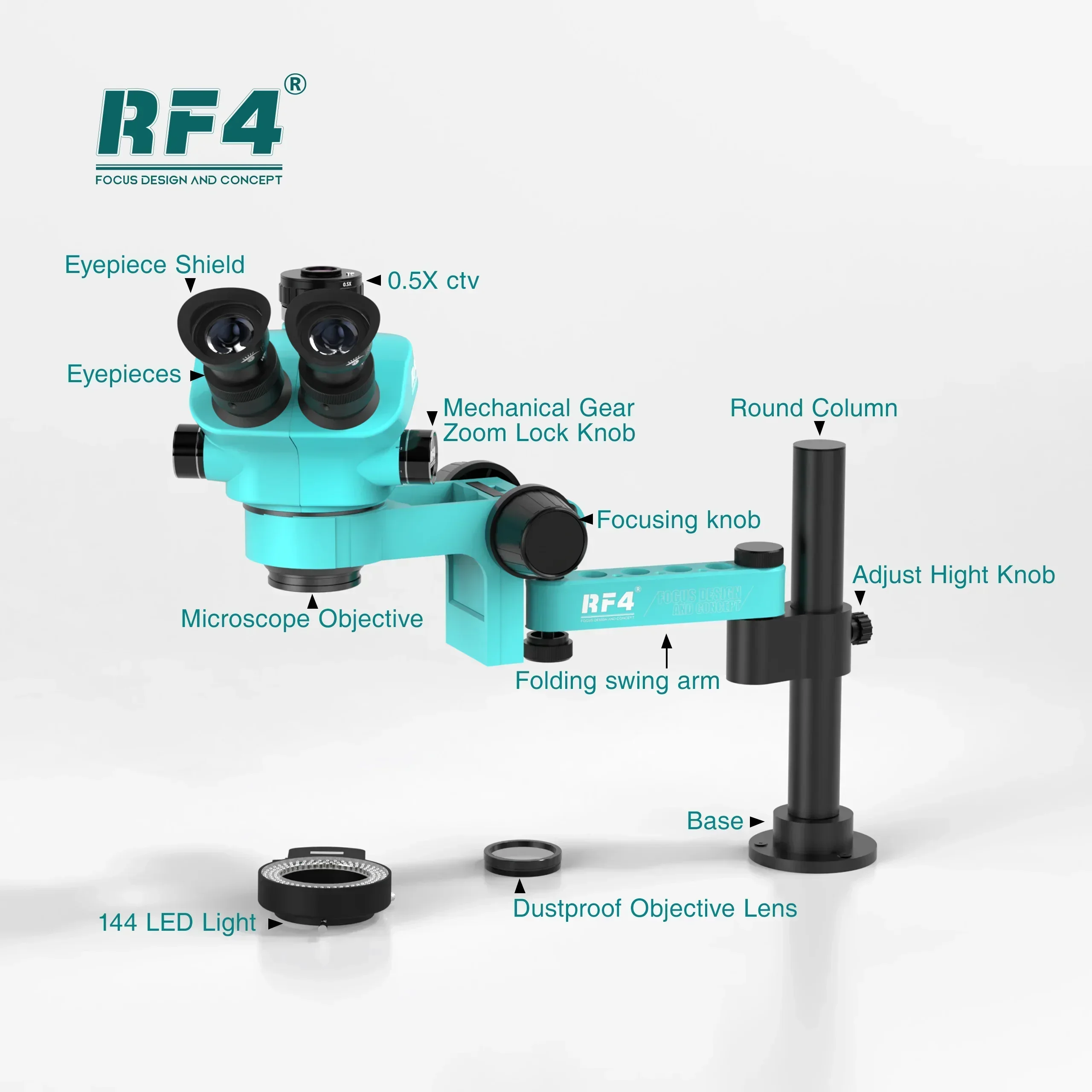2025/RF4 Microscoop RF-7050pro - Electronics Repair Degree recensie en prijs