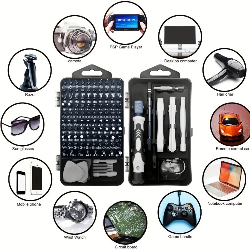 115-in-1 precisie schroevendra - Electronics Repair Book recensie en prijs